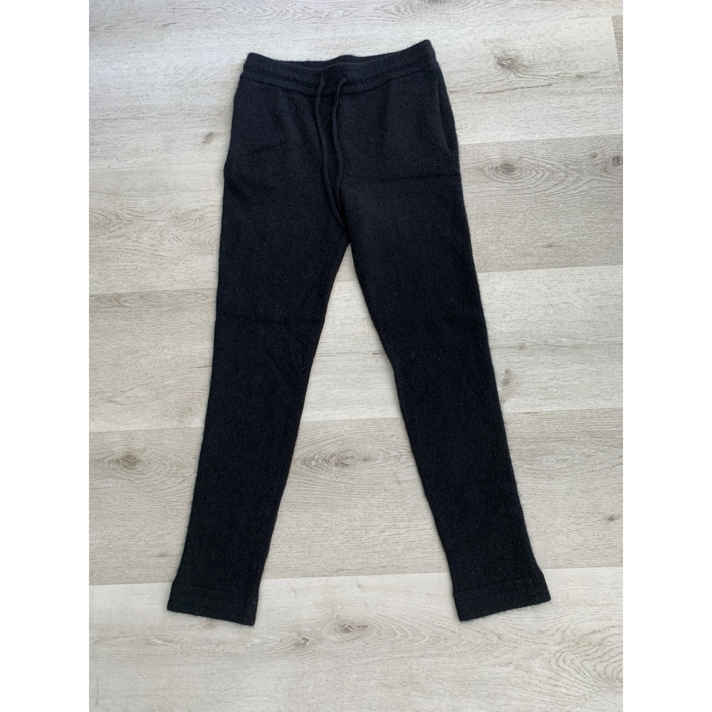 Reformation Jeans Black Recycled Cashmere Knit Joggers Sweatpants Small 16513